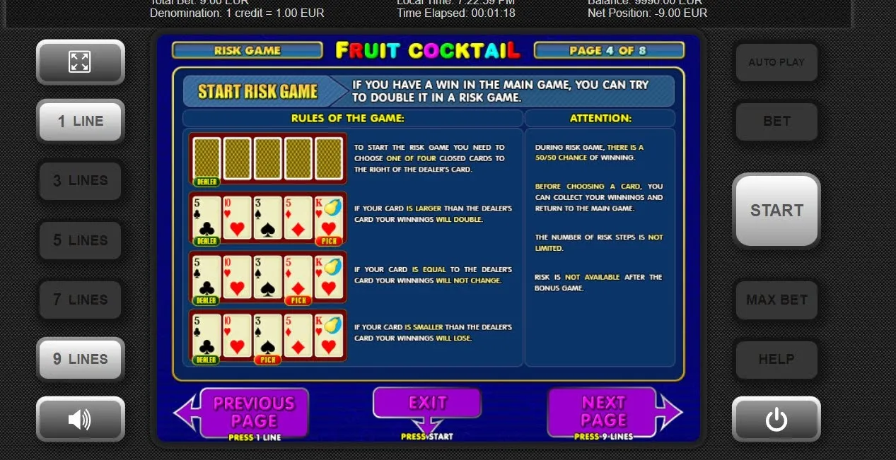 Bonos y promociones para los jugadores de 1win Fruit Cocktail Casino