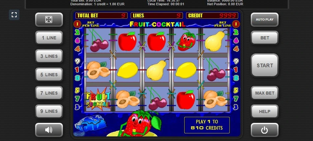 Introducción al Fruit Cocktail Slot Demo